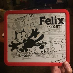 Vintage Felix the cat tin lunch box